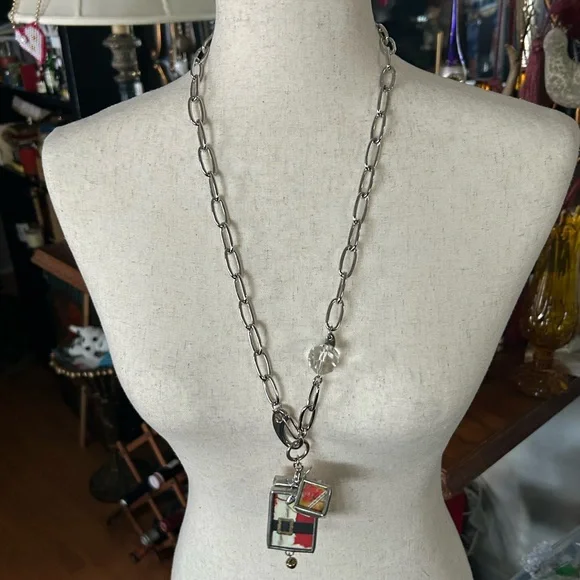 Silver Charm Pendant Necklace - Picture 2 of 16